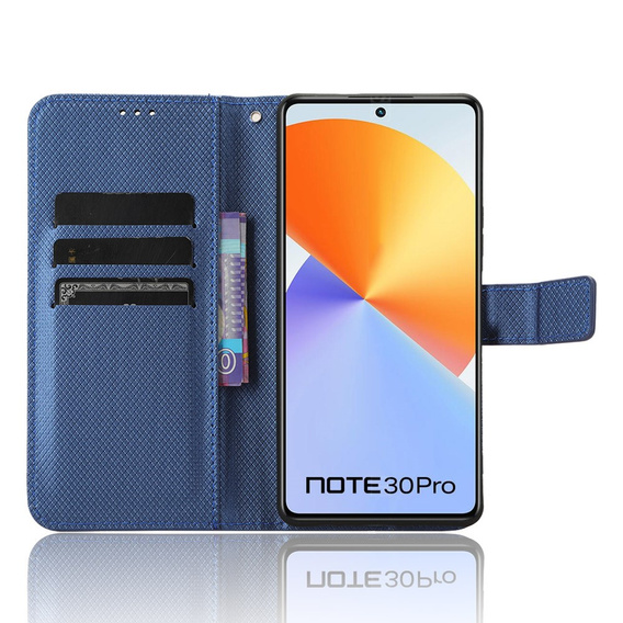 Flip case for Infinix Note 30 Pro 4G, Wallet Smart Magnet, blue