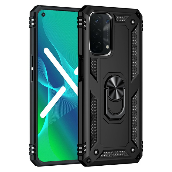 Armor Case for OPPO A54 5G/A74 5G/A93 5G, Nox Case Ring, black