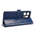 Flap case for Oppo Reno 14, Wallet Rhombus, blue