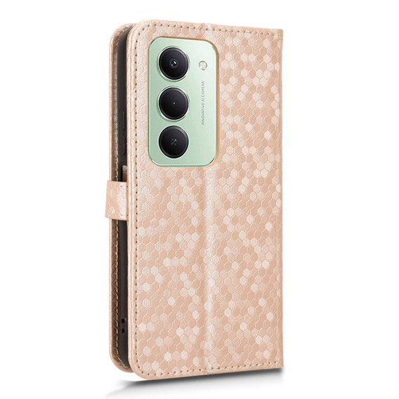 Flip case for Xiaomi Redmi Note 14 4G, Wallet Rhombus, black