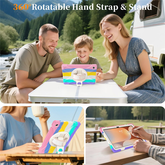 Armoured case with stand and shoulder strap for Samsung Galaxy Tab A11+