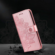 Flip case for Samsung Galaxy A14 4G/5G, Mandala Flower, pink rose gold