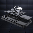 Armoured case for Oppo Reno 14, with camera protection, with stand, black