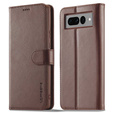 Flip case for Google Pixel 7 Pro 5G, LC.IMEEKE, brown
