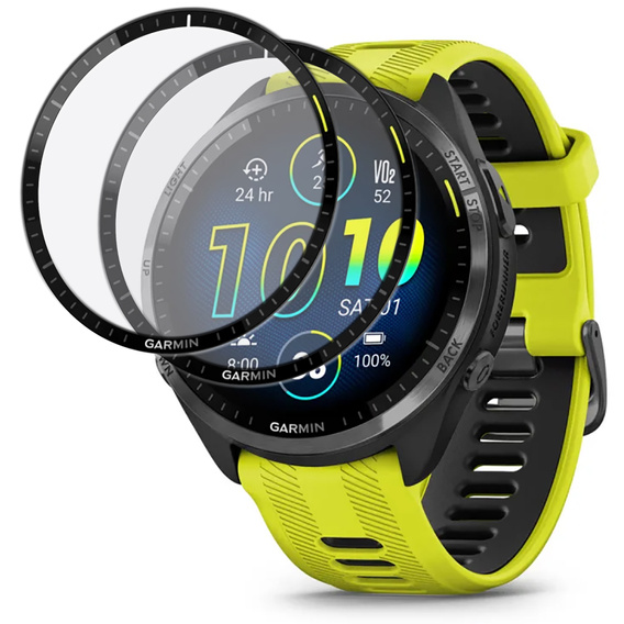 2x ERBORD Hybrid Glass for Garmin Forerunner 965