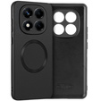 Case for Xiaomi Redmi Note 14 Pro 5G, Leather Hybrid MagSafe, black
