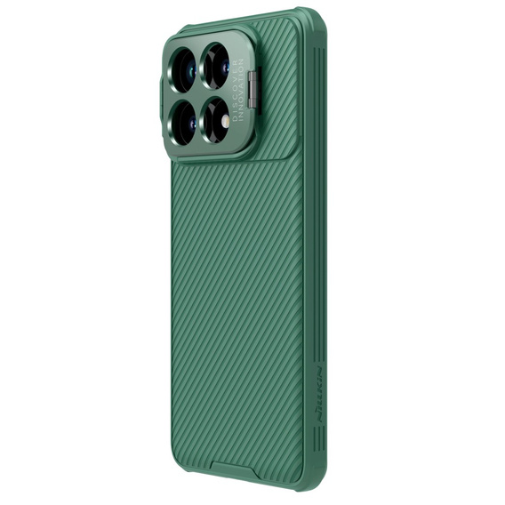 Case for Xiaomi Poco F6 Pro, armored Nillkin, CamShield Prop, green