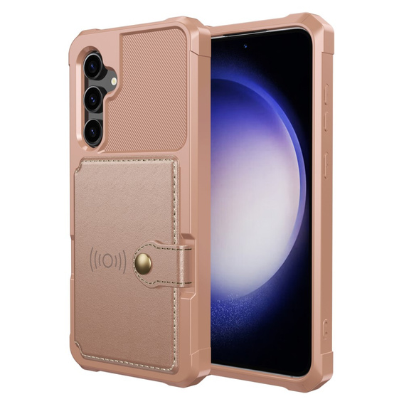 Case for Samsung Galaxy S23 FE, Card Holder Kickstand, pink