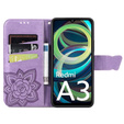 Flip case for Xiaomi Redmi A3, Butterfly, purple