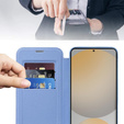 Flip case for Samsung Galaxy S25 FE, RFID Wallet MagSafe CamShield, blue