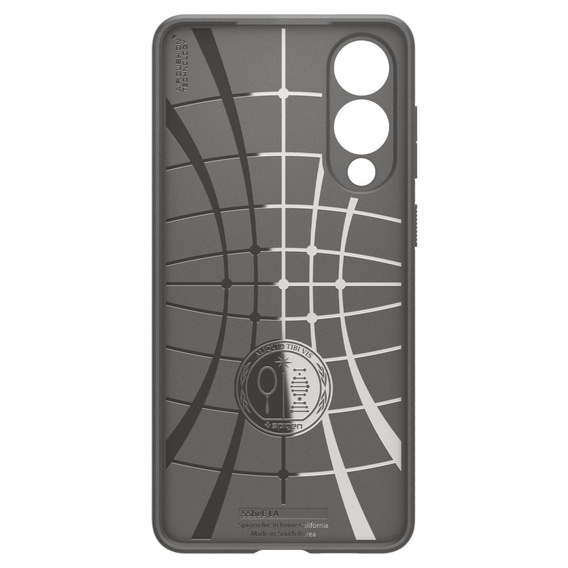 Spigen case for Samsung Galaxy S25, Liquid Air, black + 9H Tempered Glass