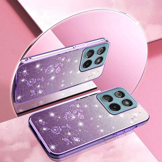 Glitter Flower case for Motorola Edge 70