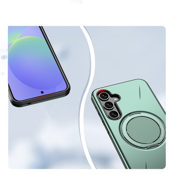 MagSafe case with stand for Samsung Galaxy A37 5G, green