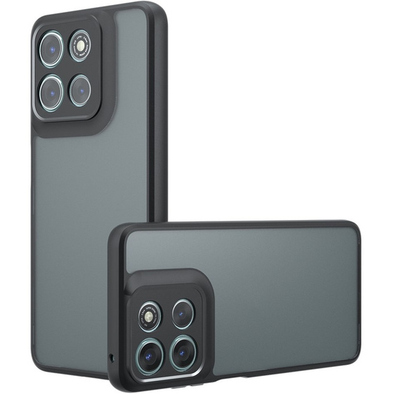 Case for Xiaomi Redmi 15 5G / 4G, with camera protection, transparent with black sides