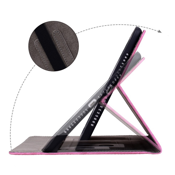 Flap case for Lenovo Tab P12, flower, pink