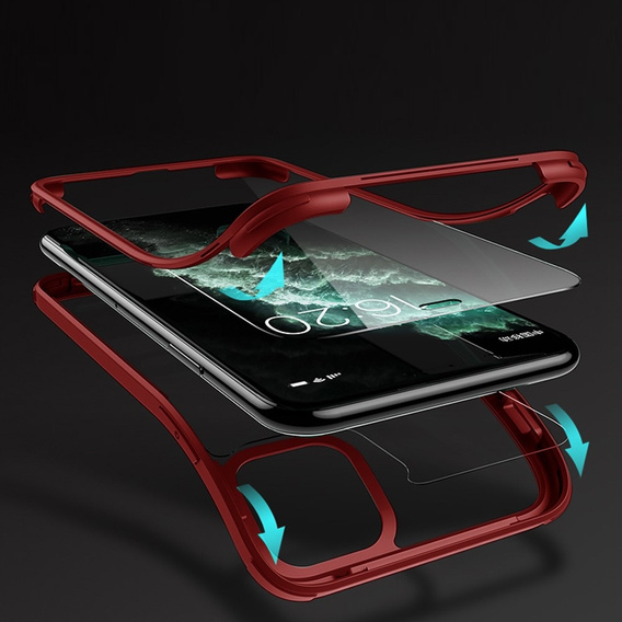 Case for iPhone 11 Pro, ERBORD Guardian, red