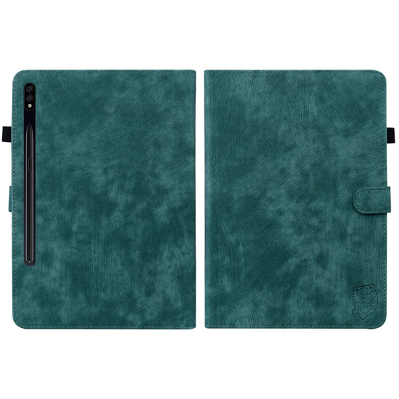 Case for Samsung Galaxy Tab S9, Wallet Pen Slot, green