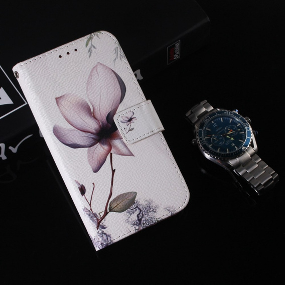 Flip case for Oppo A17, Wallet, kwiat, white
