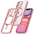 Case for iPhone 11, Electro MagSafe, pink + Screen Glass