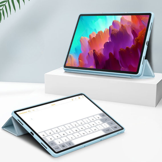 Case for Lenovo Tab P12, Smartcase with stylus space, blue