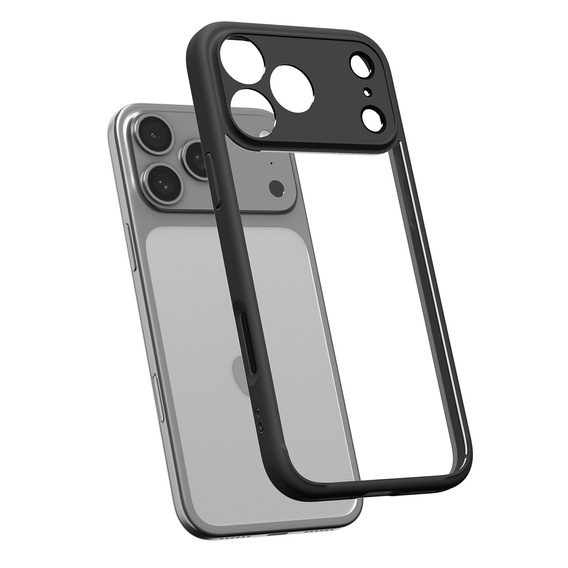 Spigen Ultra Hybrid Case for iPhone 17 Pro Max, Matte Black