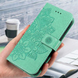 Flip case for Xiaomi Redmi Note 12 5G / POCO X5 5G, Mandala Flower, green