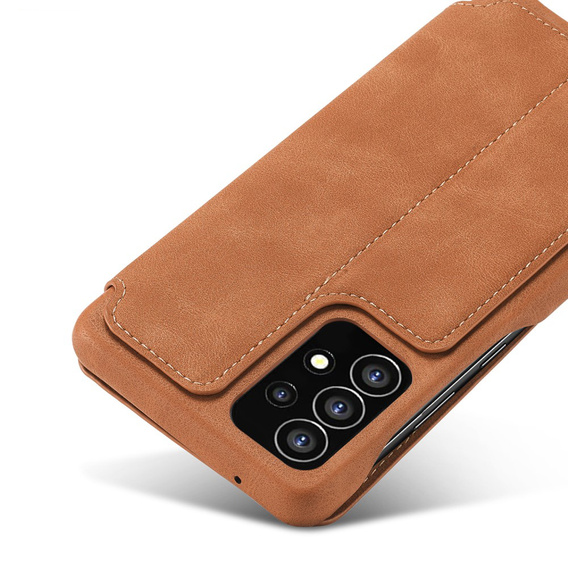 Flip case for Samsung Galaxy A53 5G, LC.IMEEKE, brown