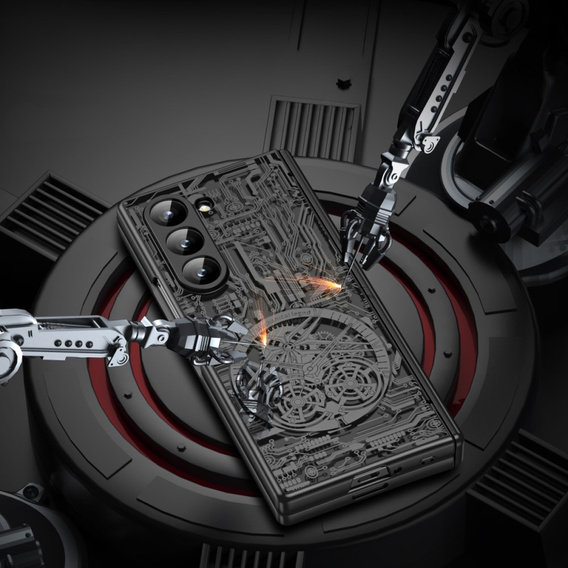 Case for Samsung Galaxy Z Fold6 5G, Mechanical Legend, black