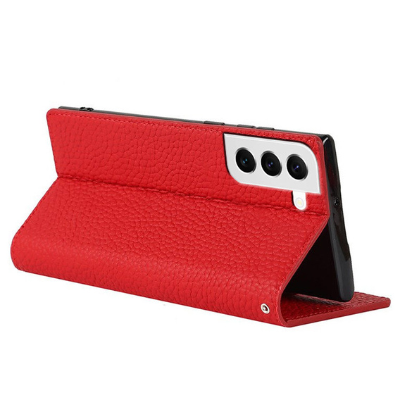 Leather case for Samsung Galaxy S22, ERBORD Grain Leather, red