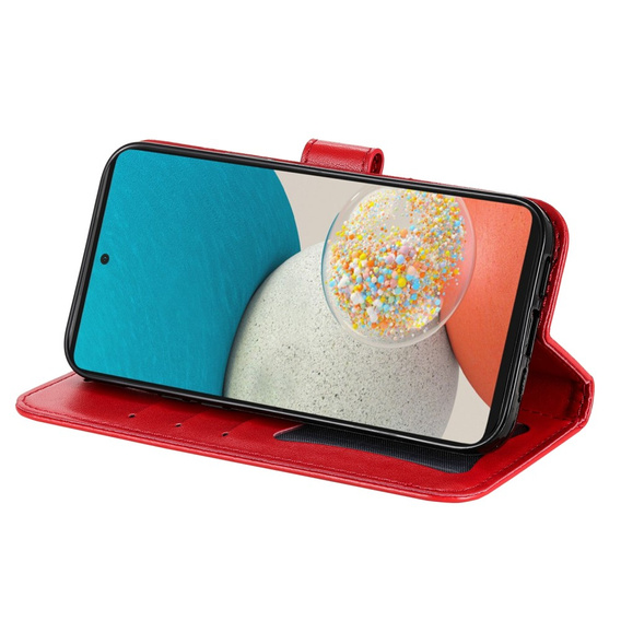 Flip case for Samsung Galaxy A53 5G, Mandala Flower, red