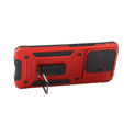 Armored Case for Xiaomi Redmi Note 13 Pro 5G, CamShield Slide, red + Tempered Glass 9H