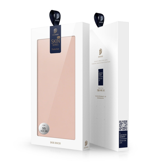 Dux Ducis Case for Samsung Galaxy A34 5G, Skinpro, pink rose gold