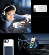 Magnetic Case for iPhone 16E, MagSafe, black + 9H tempered glass