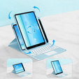 Case + keyboard iPad 7/8/9 10.2 2021 / 2020 / 2019, Touchpad Pen Slot, blue