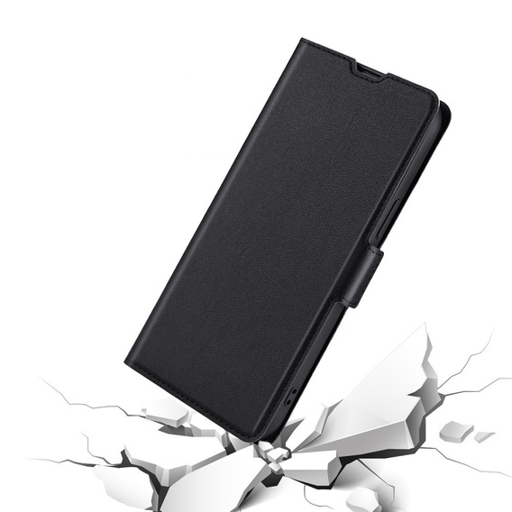 Flip case for Oppo A57s, Wallet Thin Magnet, black