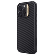 Nillkin Armored Case for iPhone 16 Pro, Carbon Fiber, for Magsafe, gold