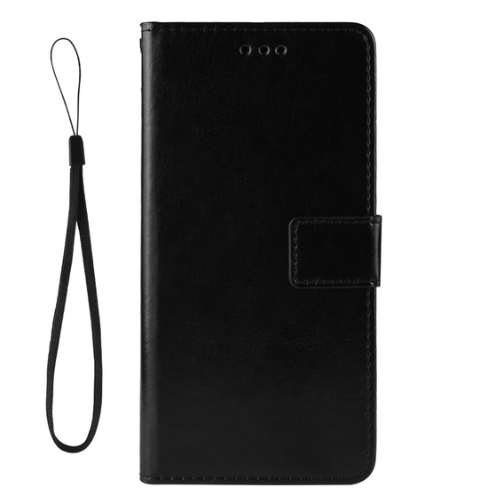 Flip case for Oukitel WP6, Crazy Horse Wallet, black