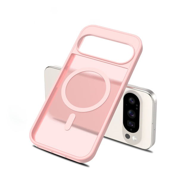 Matt Case for Google Pixel 10 / 10 Pro, for MagSafe, translucent pink