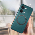 Case for OnePlus Nord 3 5G, Leather Hybrid MagSafe, green