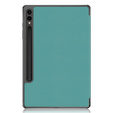 Case for Samsung Galaxy Tab S9 FE+ Plus, Smartcase with stylus space, green