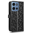 Flip case for Motorola Moto G86 Power 5G, Wallet Rhombus, black