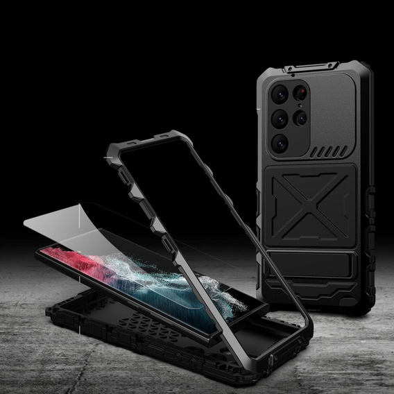 Armored case for Samsung Galaxy S23 Ultra, R-JUST, black