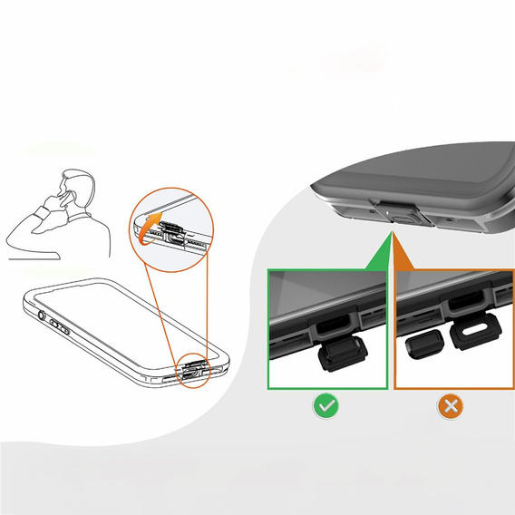 Case for iPhone Air, Waterproof IP68, SHELLBOX MagSafe, black