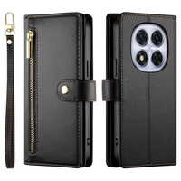 Flip case for Xiaomi Redmi Note 14 Pro 5G / Poco X7 5G, Wallet Zipper Pocket, black