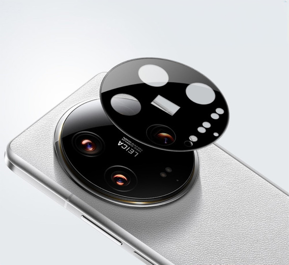 Tempered Camera Glass for Xiaomi 14 Ultra, black