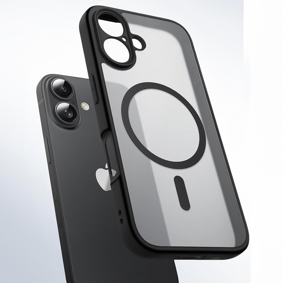Matt Case for iPhone 17, for Magsafe, matt black