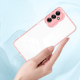 Case for Samsung Galaxy A14 5G, Fusion Hybrid, transparent / pink