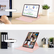 Keyboard case for Samsung Galaxy Tab S10 Lite / S10 FE / S9 FE, Rotary 360° Leather, pink