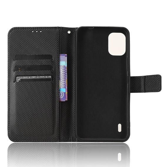 Flip case for Nokia C12 4G, Wallet Smart Magnet, black