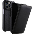 MELKCO flip case for iPhone 13 Pro Max, leather, flip, black